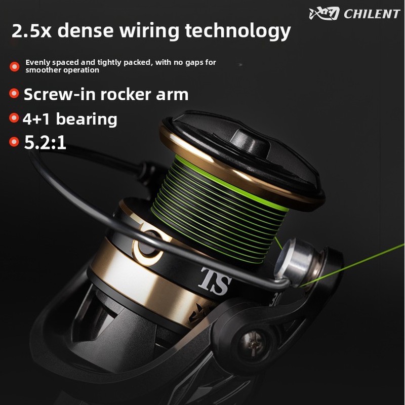 Ice Fishing Reel - 최첨단 와이어 배열로 제작된 틈이 없는